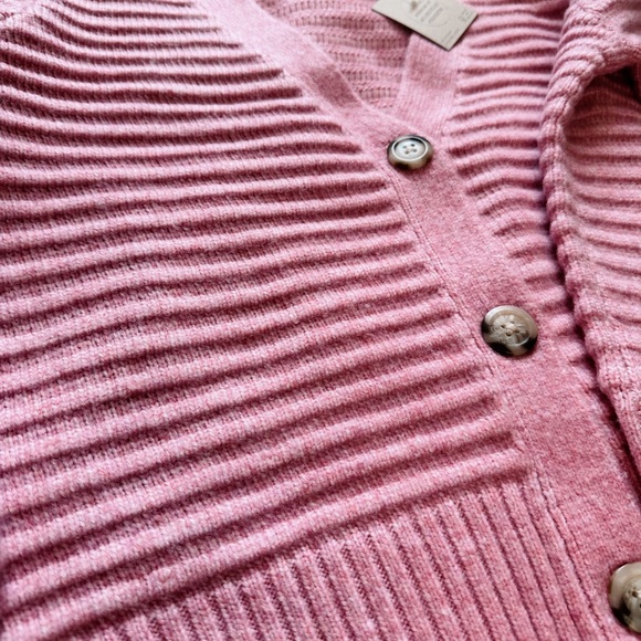 Happily Grey Pink Knitted Sweater Cardigan - Picture 6 of 10